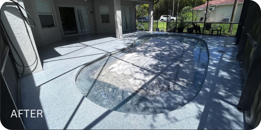 Floor cleaning - before and after image